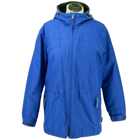 Pacific Trail Hooded Fleece Lined Classic Jacket Outdoor Warm Wear Blue Size L - Picture 1 of 11